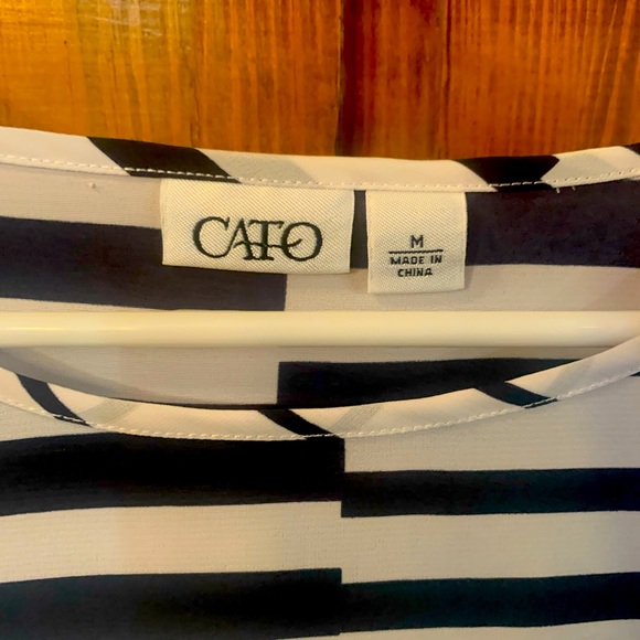 Medium Blouse - Navy and White Striped - Picture 2 of 6